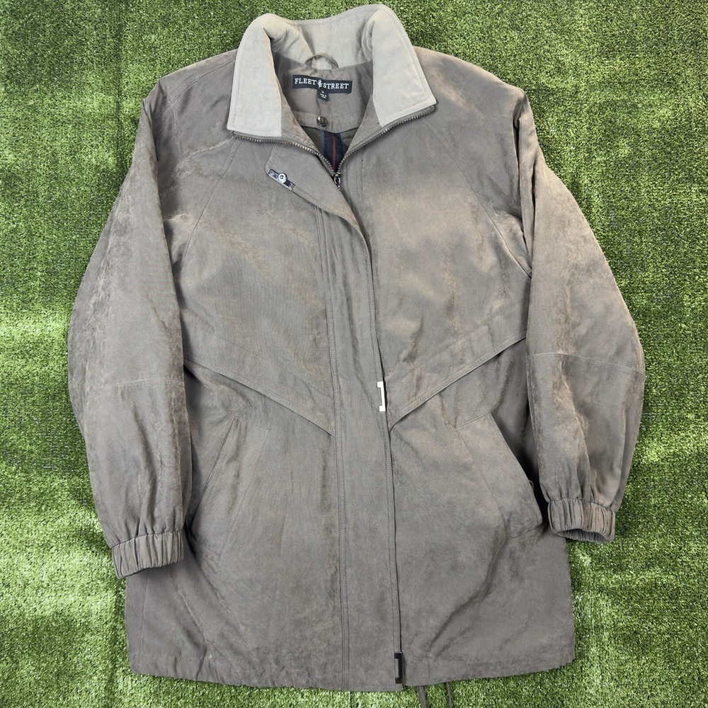 Vintage 90s Fleet Street Jacket Workwear Gorpcore Parka Brown Medium